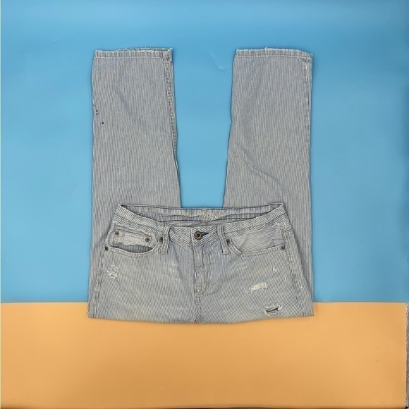 American Eagle Distressed Stripped Jeans - Picture 2 of 5